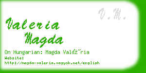 valeria magda business card